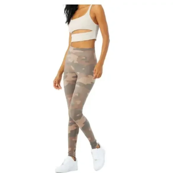 Alo vapor leggings high waisted putty camo yoga size small - Picture 3 of 9